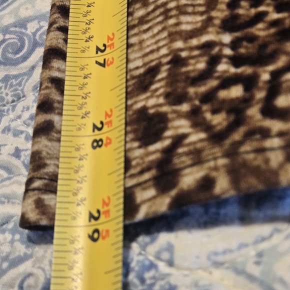 Robert Louis Leopard Print Wide Leg Palazzo Flowy Pants Stretch Waist Women's XL - Picture 9 of 9